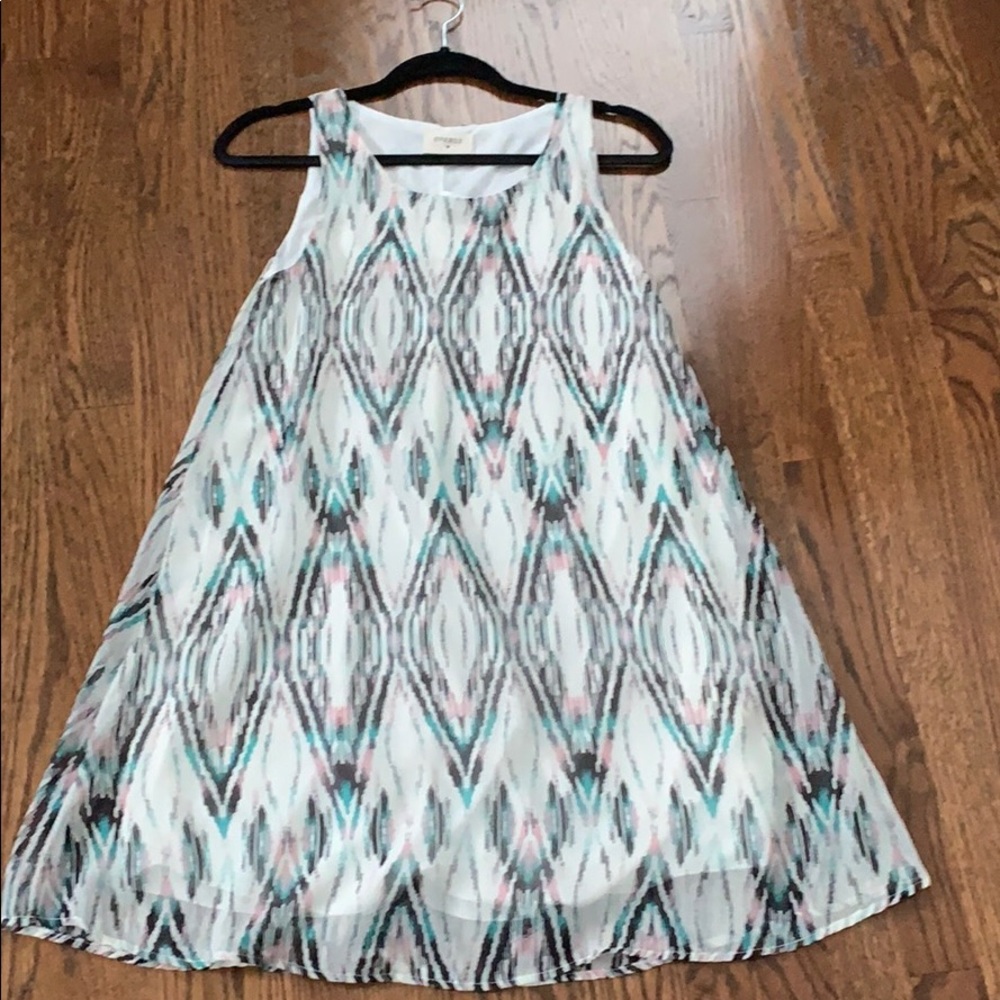 Everly Mosaic Print Shift Dress